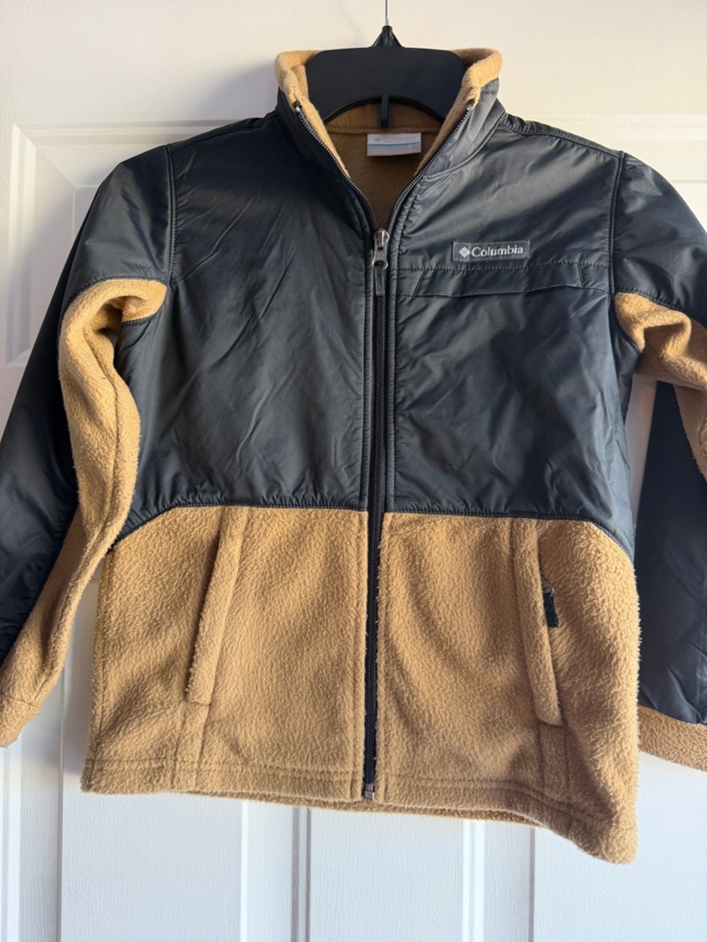 Columbia Black and Tan Kids Puffer-Fleece Jacket